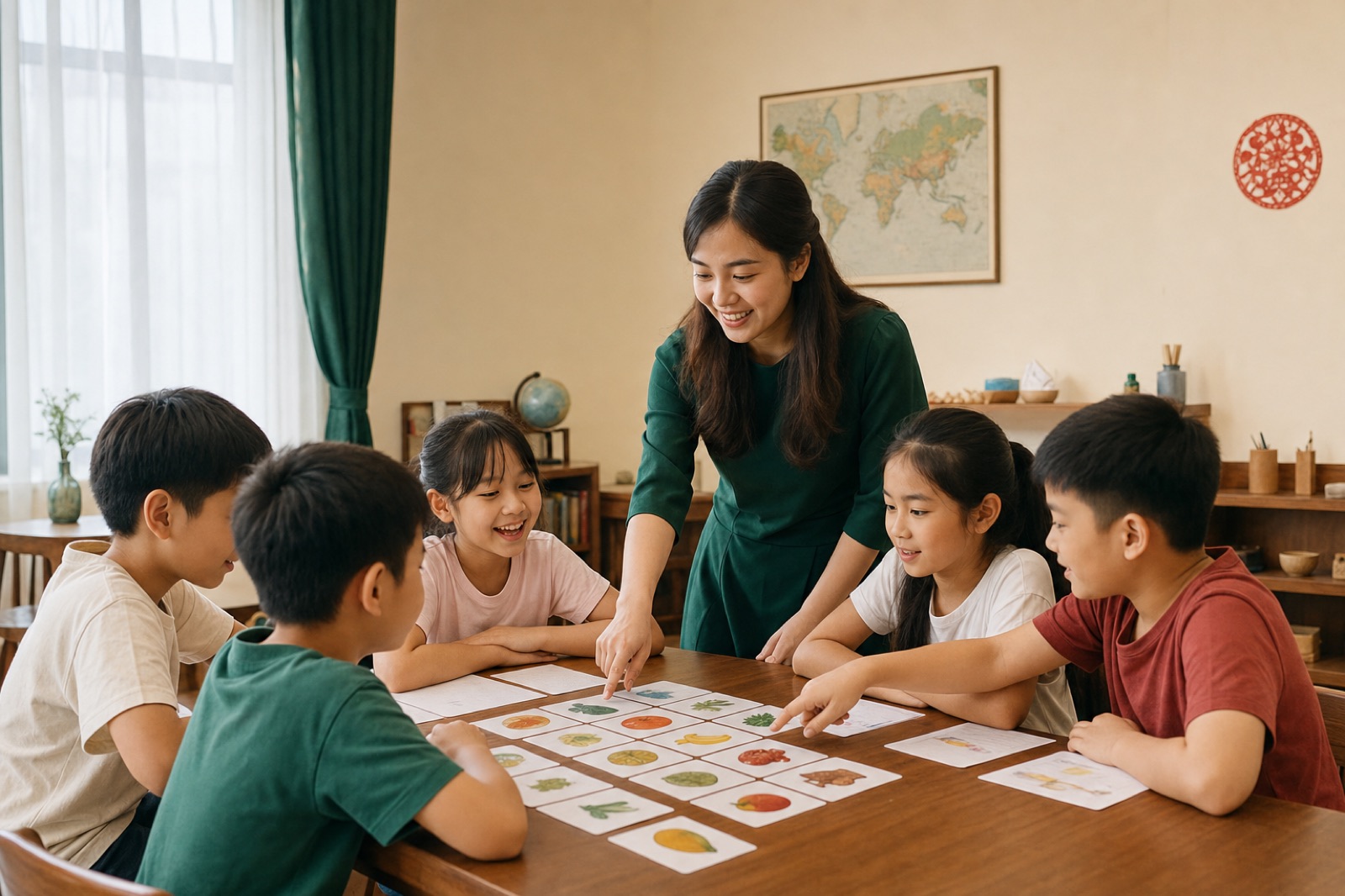 Hình ảnh minh hoạ lớp YCT tương tác với giáo viên và học sinh